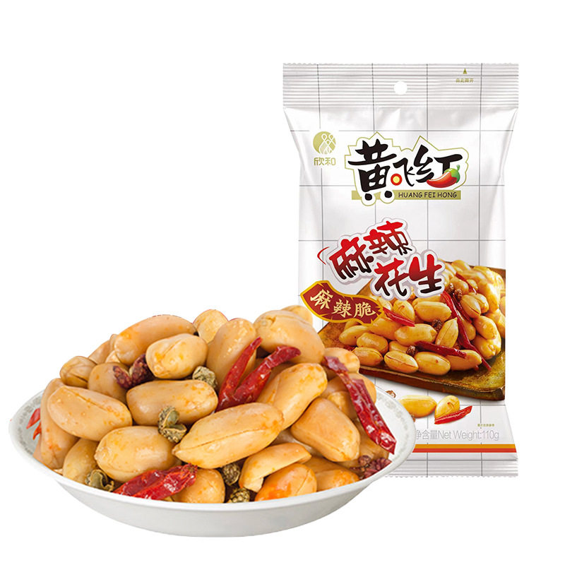 Huang Feihong Spicy Peanut Separate Small Package Huang Feihong Peanut Nuts Specialty Fried Food Snacks
