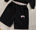 Pink leopard print shorts
