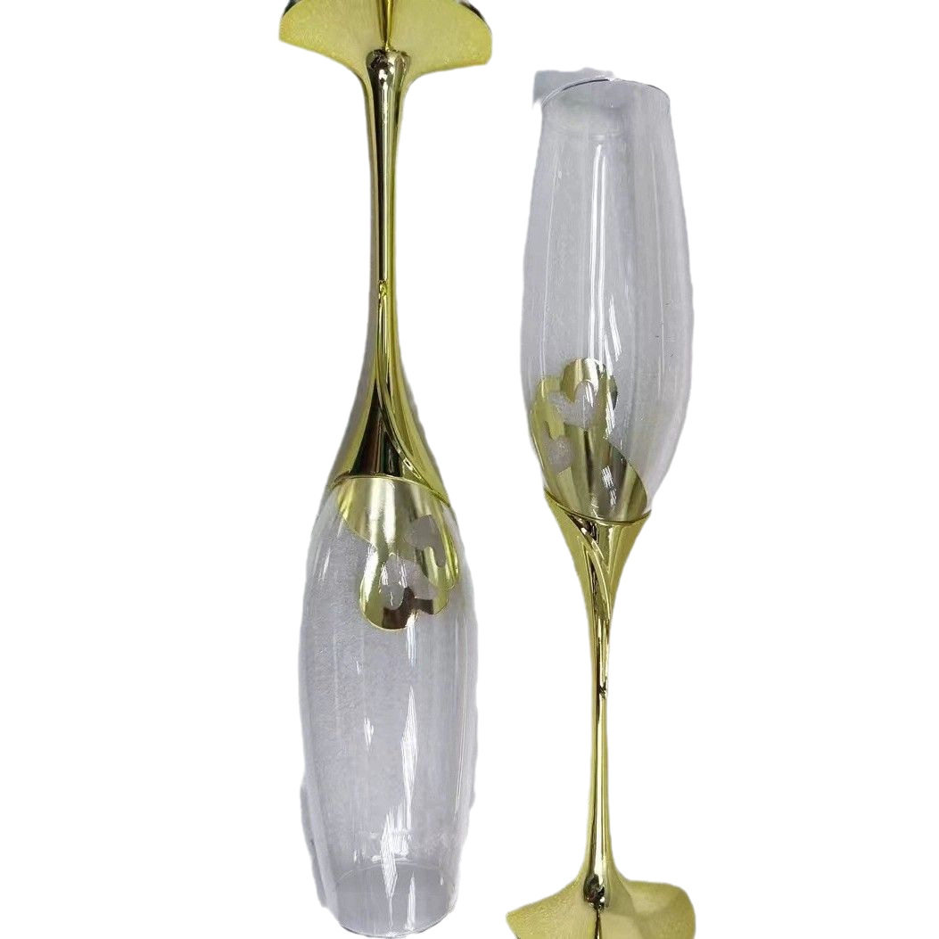 Crystal Glass Tall Red Wine Glass Champagne Glass 2-Piece Set Home Creative Personalized Red Wine Glass Ready for Sale
