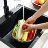 Sink Draining Basket Wholesale Eight-piece Kitchen Household Double-layer Plastic Hollow-out Vegetable Washing Large-size Fruit Draining Basket