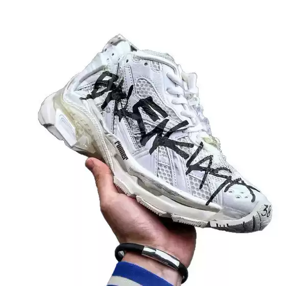 Original Box, Pure Original Cross-Border B-Brand Dad Shoes, Men's and Women's Paris 7.0 Running Shoes, Vintage-Style Height-Increasing Casual Sports Shoes