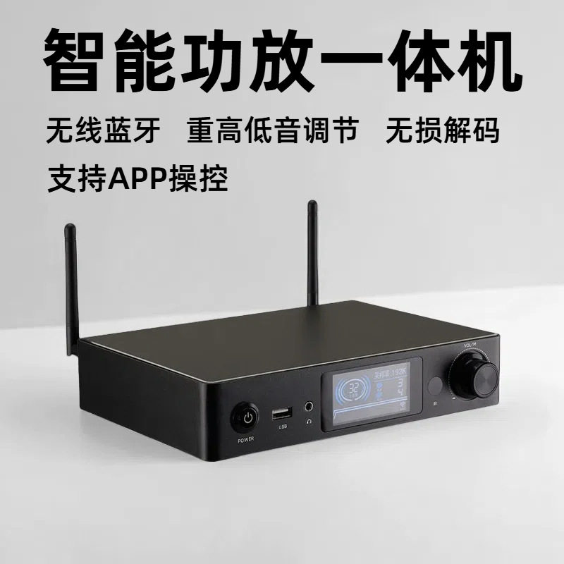 Home Smart Hifi Lossless Decoding High-Power Amplifier Audiophile-Grade Wifi Bluetooth Bass Amplifier