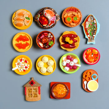Creative Refrigerator Magnets Resin Hot Selling Douyin Popular Travel Souvenirs City Mailbox Scenery Ready Stock Wholesale