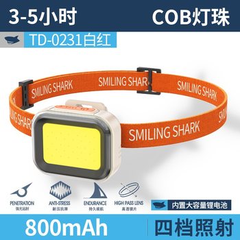 Cross-Border Outdoor Fishing Special Lightweight Headlamp Portable Lighting Strong Light Work Light Compact Flashlight