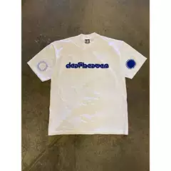 230g Heavyweight Pure Cotton! Summer Trendy Couple's Loose Short-Sleeved T-Shirt Oversize American Design Printed Men's T-Shirt