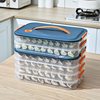 [Ximingle] Household Large-Capacity Dumpling Frozen Satchel Crisper Refrigerator Quick-Frozen Dumpling Multi-Layer Belt
