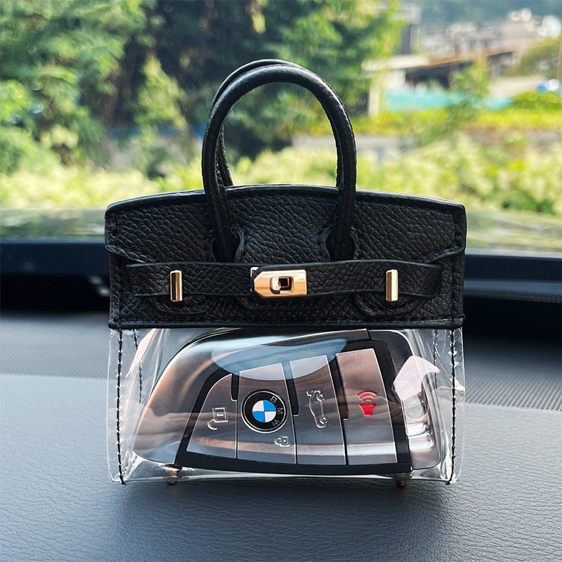Cross-border Internet Celebrous Transparent Car Key Bag Exquisite Car Mini Bag Key Bag Women's Exquisite Small Bag Cover