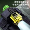 Cross-Border New Model Flashlight, Strong Light, Ultra-Bright, Mini Strobe, Three-Eye Little Monster Abs Flashlight, Waterproof Hat Clip Light