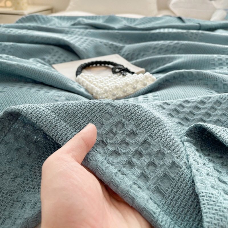 Class a 100% Cotton Towel Blanket Pure Cotton Thread Blanket Single/Double Four-Season Air Conditioning Blanket Gift Towel Blanket Group Purchase