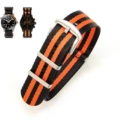 5-color black orange steel buckle