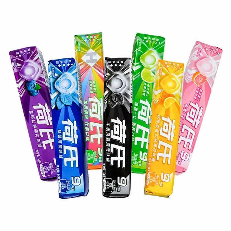 Hershey's Mint Candy 34g Strip-Shaped Vitamin C Fruit-Flavored Candy Assorted Fruit-Flavored Chewing Gum Hard Candy Mondelez