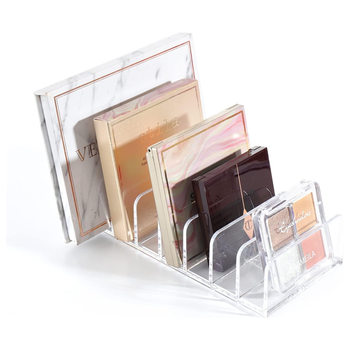 Acrylic Cosmetic Storage Box Eye Shadow Storage Box Divided Display Stand Suitable for Bathroom Countertop Dresser