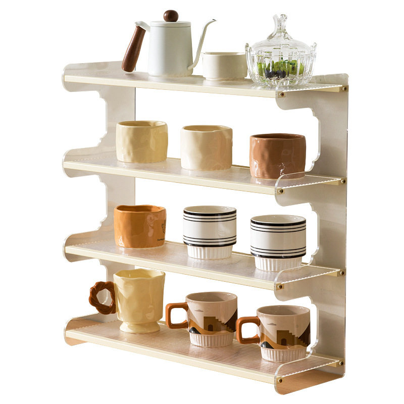 Desktop Storage Rack Household Table Storage Rack Dining Table Fit Rack Desk Multi-layer Bookshelf Office Desk Layered Shelf