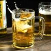 New Household Commercial Beer Cup Large Draft Beer Cup Water Cup Bar Large Capacity Thickened Glass with Handled Wholesale