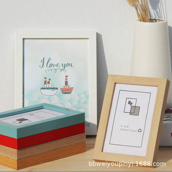 European Style 6 Inch 7 Inch 8inch 10inch Wooden Photo Frame Table Manufacturer Wholesale A4 Picture Frame Wall Hanging Can Be Shipped on Behalf of Others