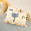 Milk Velvet Pillowcase Coral Velvet Pillowcase Winter Pillowcase Printed Single Dormitory Home Double Pair