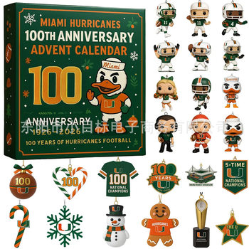 Cross-Border New Product Virginia Tech Hokies 133Rd Anniversary Advent Countdown Festival Blind Box