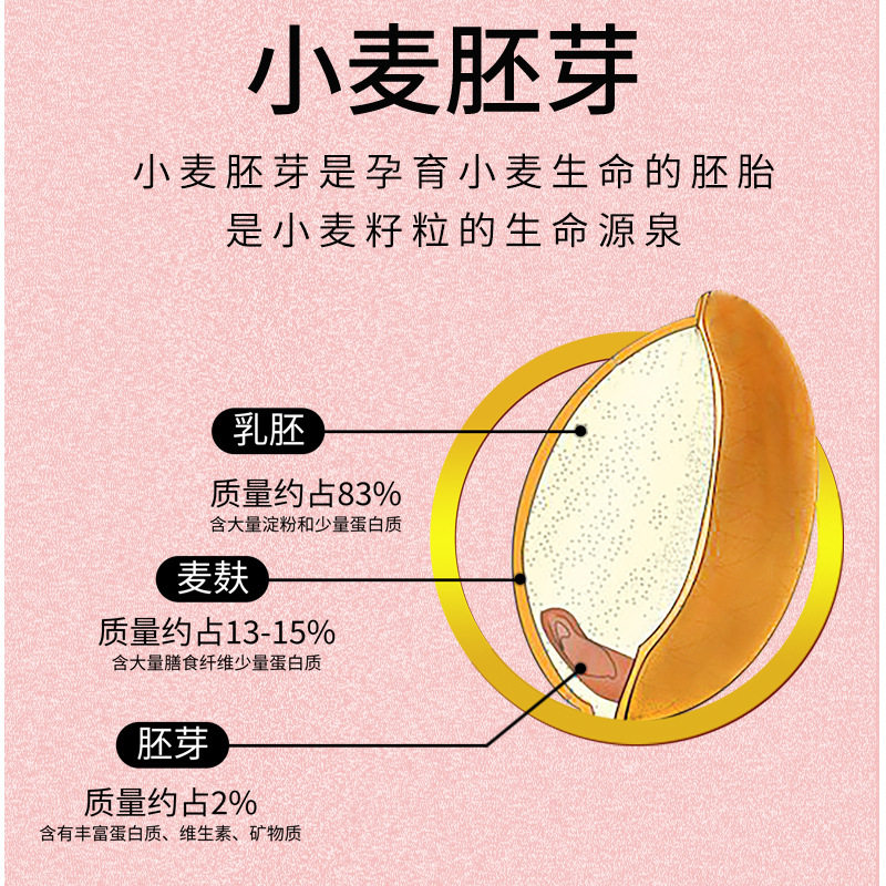 Wheat germ slices 30g * 20 independent packaging wheat germ small packaging instant healthy breakfast