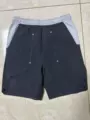 Water-repellent color block shorts black