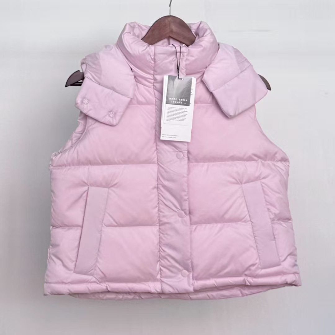 Lulu's Same Style Wunderpuff Puff Four-Panel Vest down Jacket Vest, Warm and Versatile for Women in Winter