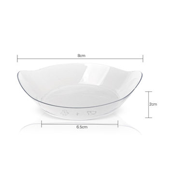Disposable Ps Hard Tomato Sauce Salad Sauce Dish Appetizer Serving Bowl Party Wedding Bowl Oval Yogurt Bowl