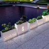Cute Flower Box Outdoor Creative Combination Kindergarten Playground Outdoor Fence Partition Flower Trough Iron Flower Pot Planting