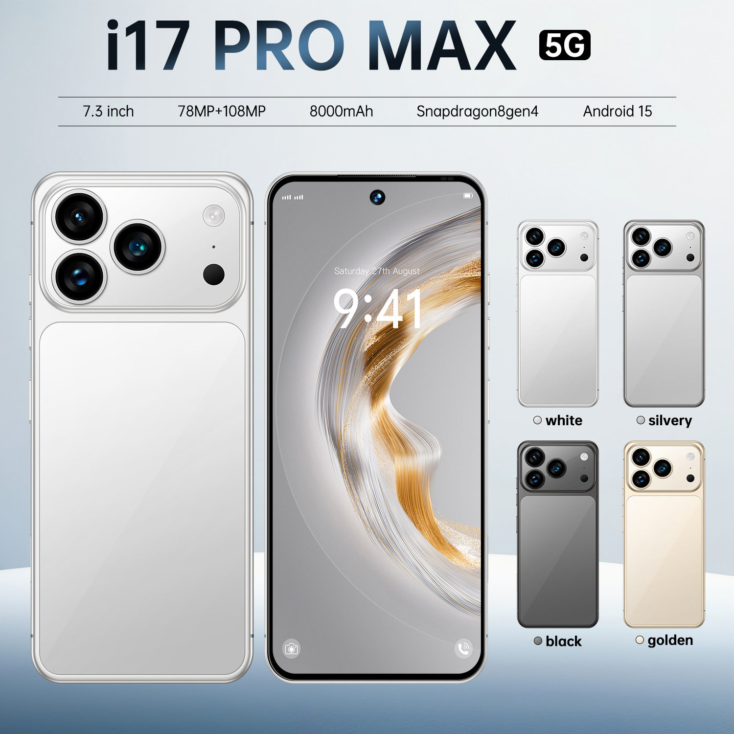 新款i17ProMax跨境7.3英寸4G手机内存3+16代发跨境热销安卓10