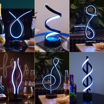 Cross-border Amazon smart solid wood led table lamp creative unique European USB gift aluminum wrought iron Net red table lamp