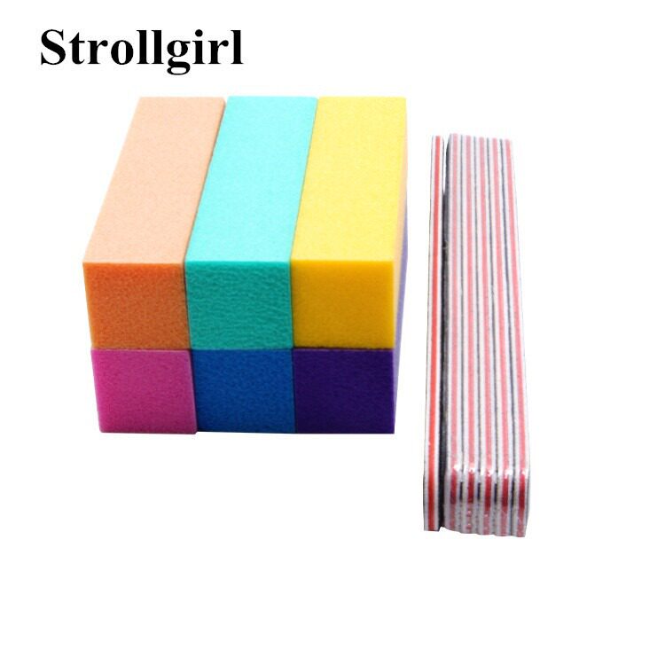 Grinding block nail setback suit nail art grinding strip black sand frosted strip tofu block nail art rubbing strip suit