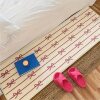 Fresh and Simple Bowknot Imitation Cashmere Thickened Carpet for Bedroom, Cotton Bottom Non-Slip Bedside Rug, Living Room Balcony Bay Window Mat