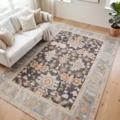 Cross-border vintage Persian imitation cashmere bedside rug, thickened living room sofa blanket, ozon Amazon temu dropshipping carpet