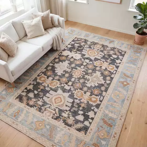 Cross-border vintage Persian imitation cashmere bedside rug, thickened living room sofa blanket, ozon Amazon temu dropshipping carpet