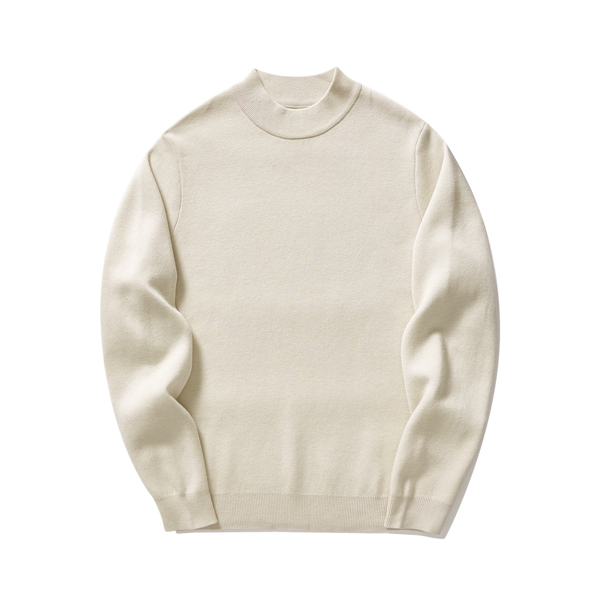 墨麦客半高领毛衣男秋冬季百搭毛衫简约纯色基础男士针织衫20006.