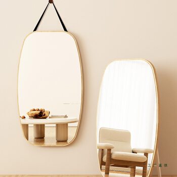 Shoe Store High-Definition Hanging and Floor-Standing Shoe Fitting Mirror Home Bedroom Girls Dormitory Special-Shaped Full-Body Makeup Dressing Mirror