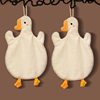 Big Goose hand towel kitchen hanging towel functional towel cartoon hanging towel coral velvet hanging towel absorbent kitchen towel dish towel