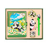 Flower panda stationery gift box suit color page illustration notebook pen for teachers and classmates Chengdu tourist souvenir