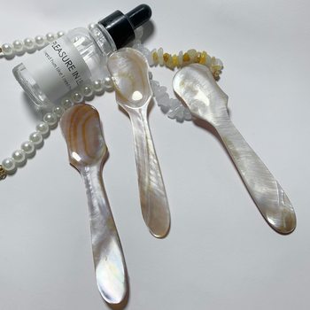 Shell spoon caviar spoon dessert ice cream spoon spy shell pearl mother-of-pearl spoon factory wholesale