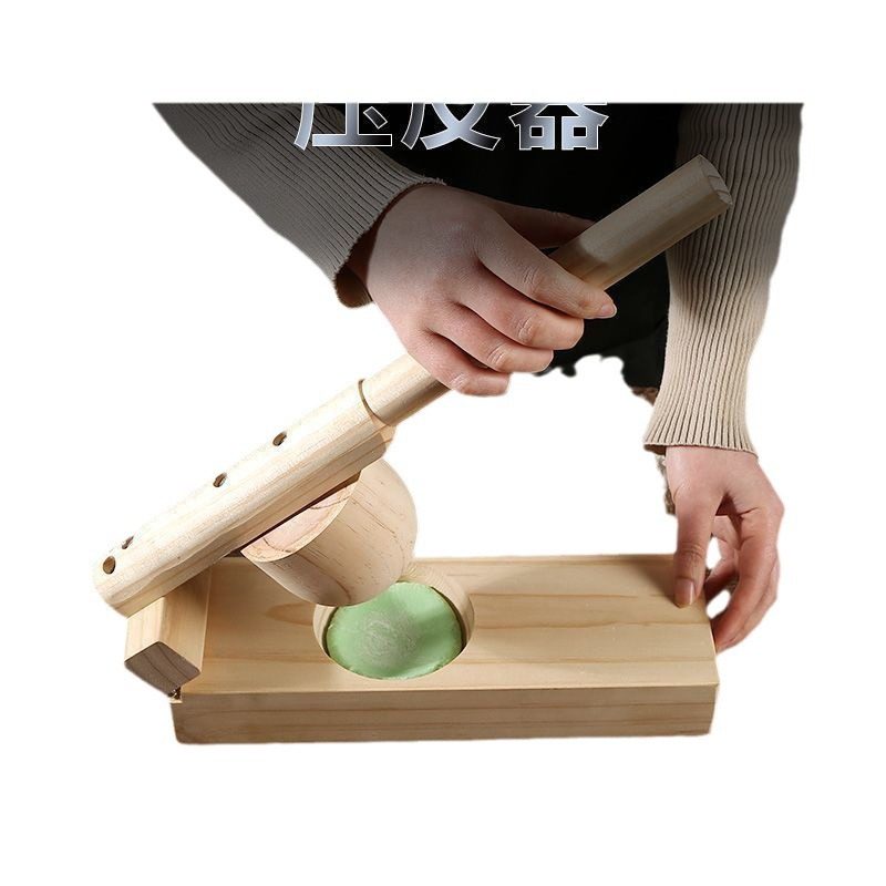 Qingming Fruit Pressing Skin Mold Making Qingtuan Amy Kueh Dumpling Wooden Hand Mold Manual for Household Xueminiang
