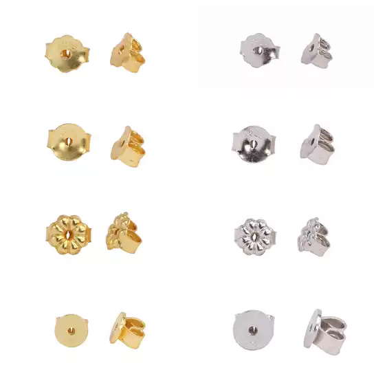 S925 Sterling Silver Ear Plug Anti-drop Ear Buckle Ear Drag Ear Plug Ear Back Ear Stud Rear Plug Back Ear Cap Earring Accessories in stock