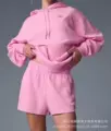 Pink hooded