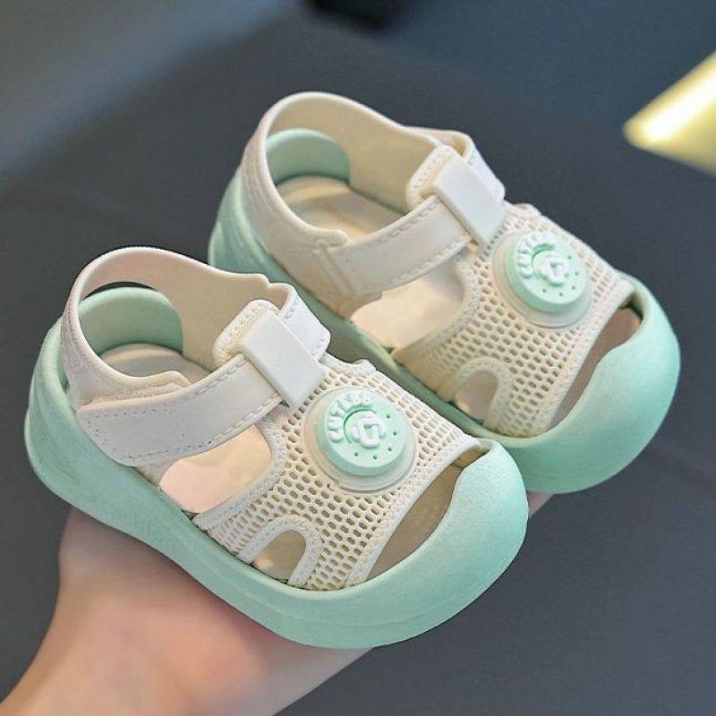 Toddler Shoes 2025 New Style Kidsren's Baby Baotou Girls' Sandals Non-Slip Summer Baby Shoes Soft Sole Breathable