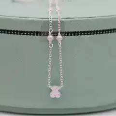 Minimalist Bear, S925 Silver Niche Elegant Cute Bear Sterling Silver Necklace