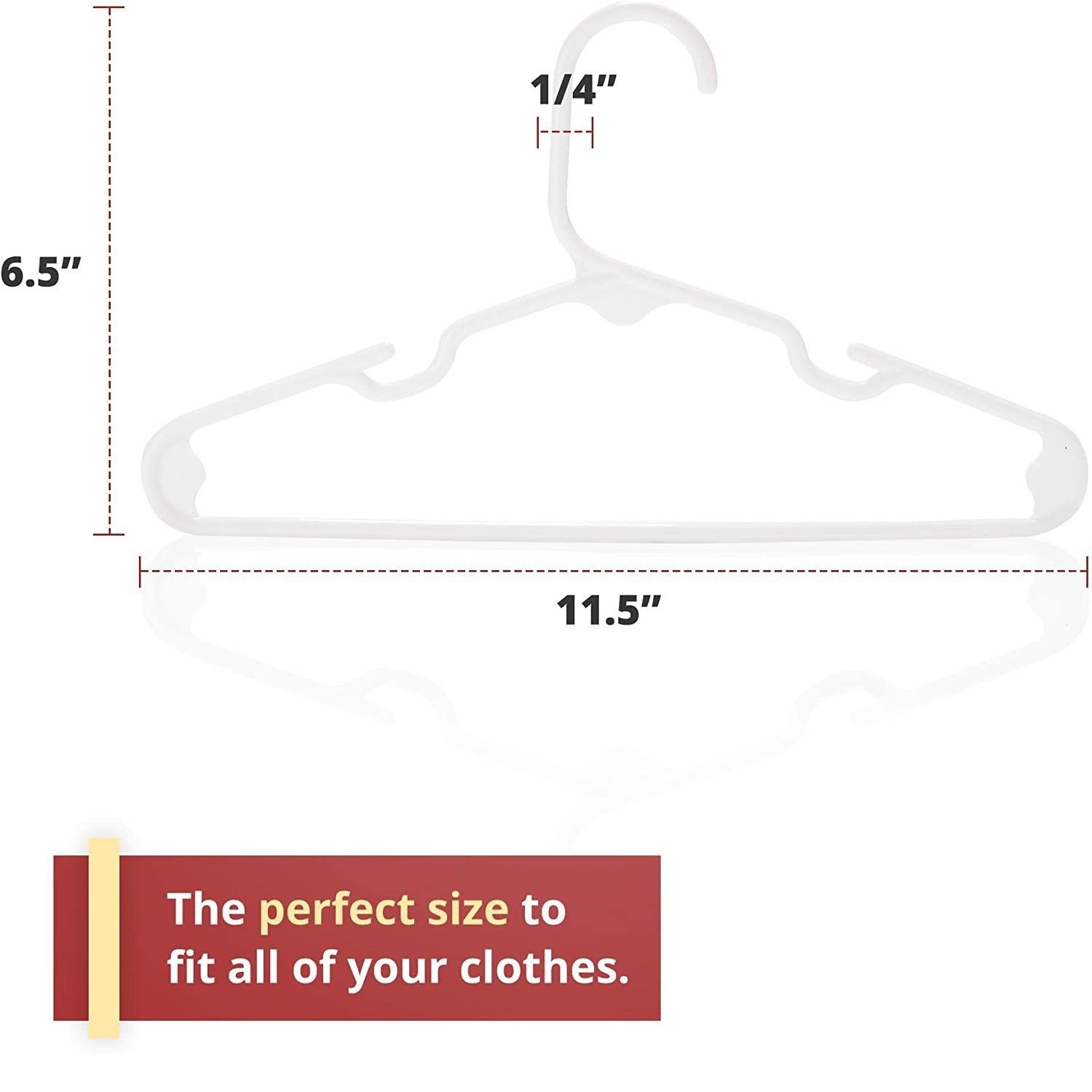 PP Wet and Dry Dual-use Plastic Children's Hanger Household Non-slip Seamless Baby Plastic Clothes Hanger Storage and Finishing Hanger