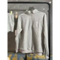 Light gray half-zip