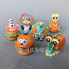 Spongebob Squarepants Figurine Trendy Blind Box 6 Delicious Krabby Patty Patrick Star Squidward Gashapon Cartoon Doll Ornaments
