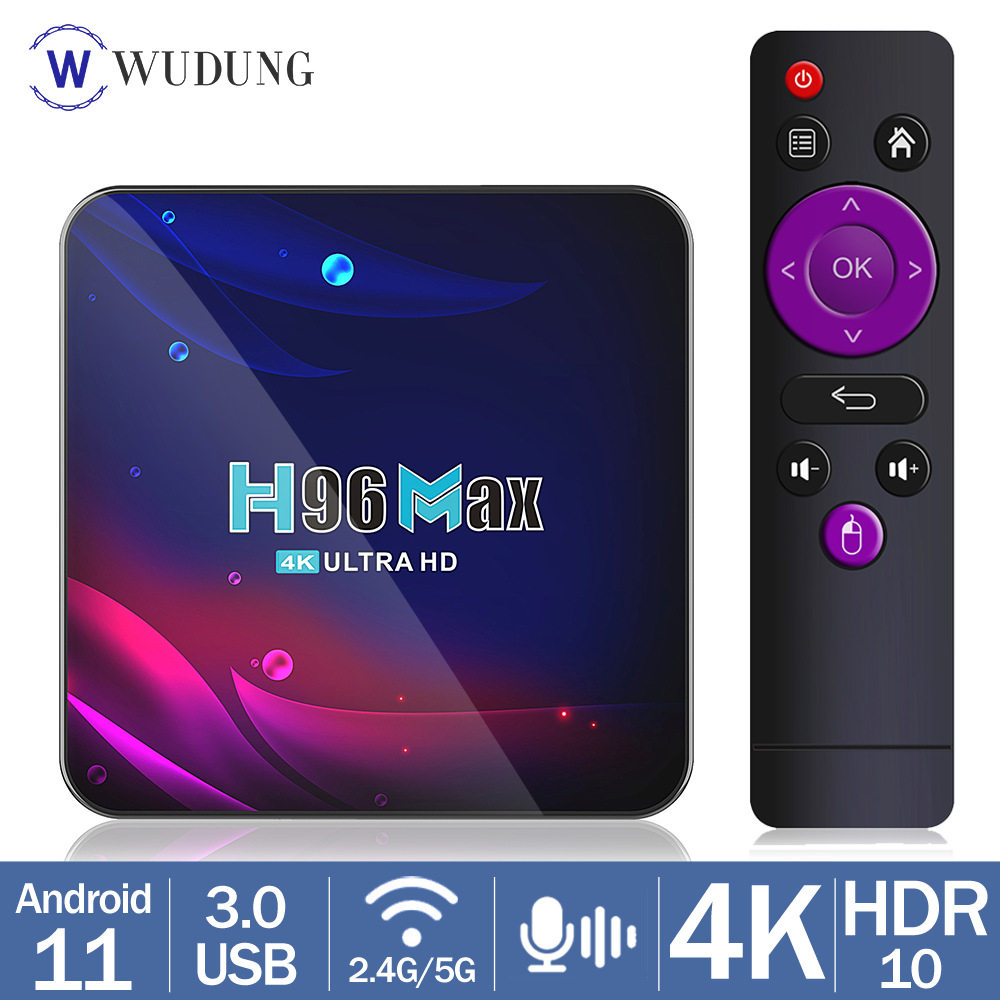 Foreign trade H96 MAX V11 network set-top box HD 4k Android 11 TV box dual wifi TV box wholesale