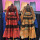 Модный повседневный костюм, комплект из 2 предметов, 2026 женская блузка с объемным цветочным принтом, расшитая бисером + сумка в виде рыбьего хвоста, юбка на бедрах mini 0