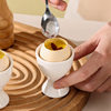 Simple ceramic egg cup egg cup egg cup egg cup high leg egg tray simple dining table Cup bracket creative candle Cup decoration