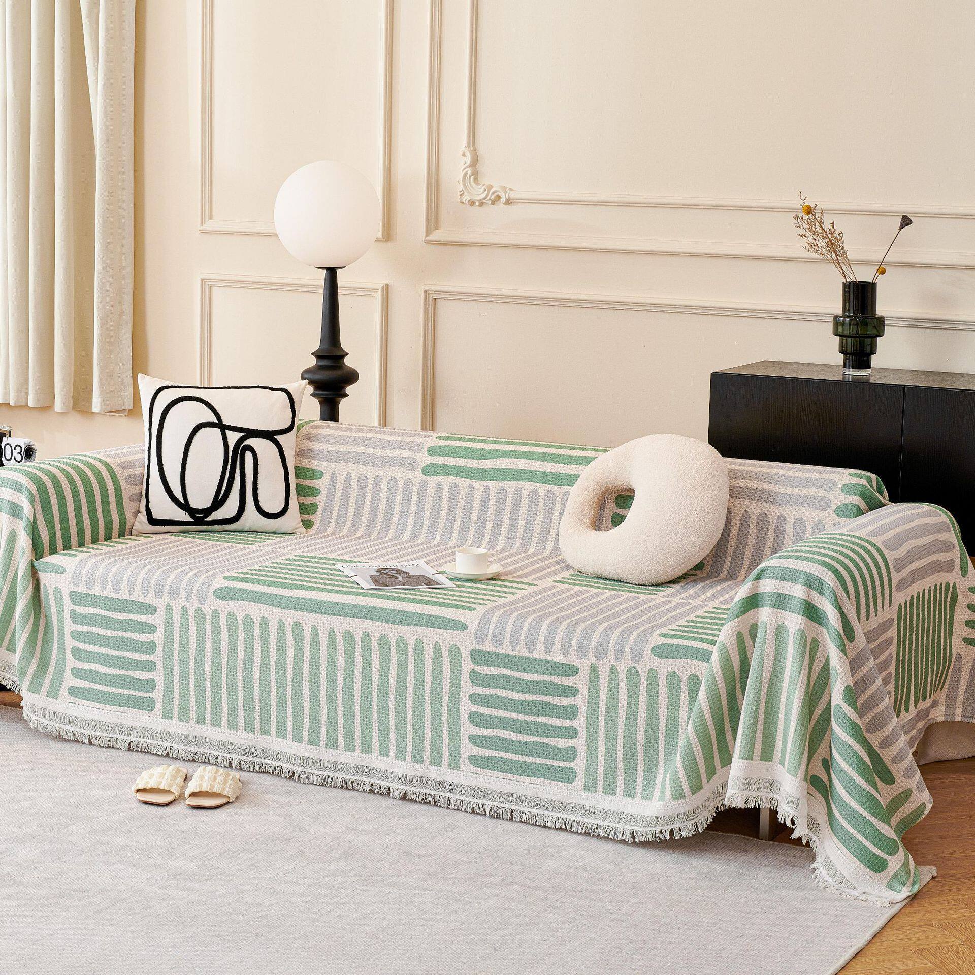 Waffle Boutique Printing Customized Sofa Towels/Sofa Thread Blankets in Various Sizes/Patterns Can Be Customized According to Samples