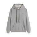 Hooded sweatshirt floral gray